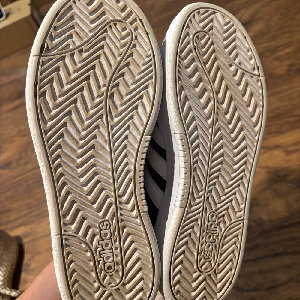 Adidas Women's Gray and White Sneakers - Picture 3 of 3